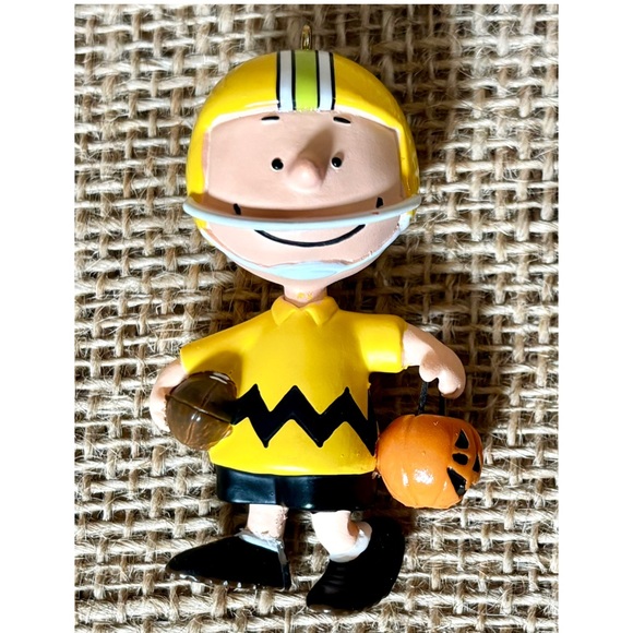 Hallmark Other - Hallmark Keepsake Get A 1st Down Charlie Brown Halloween Ornament Football READ